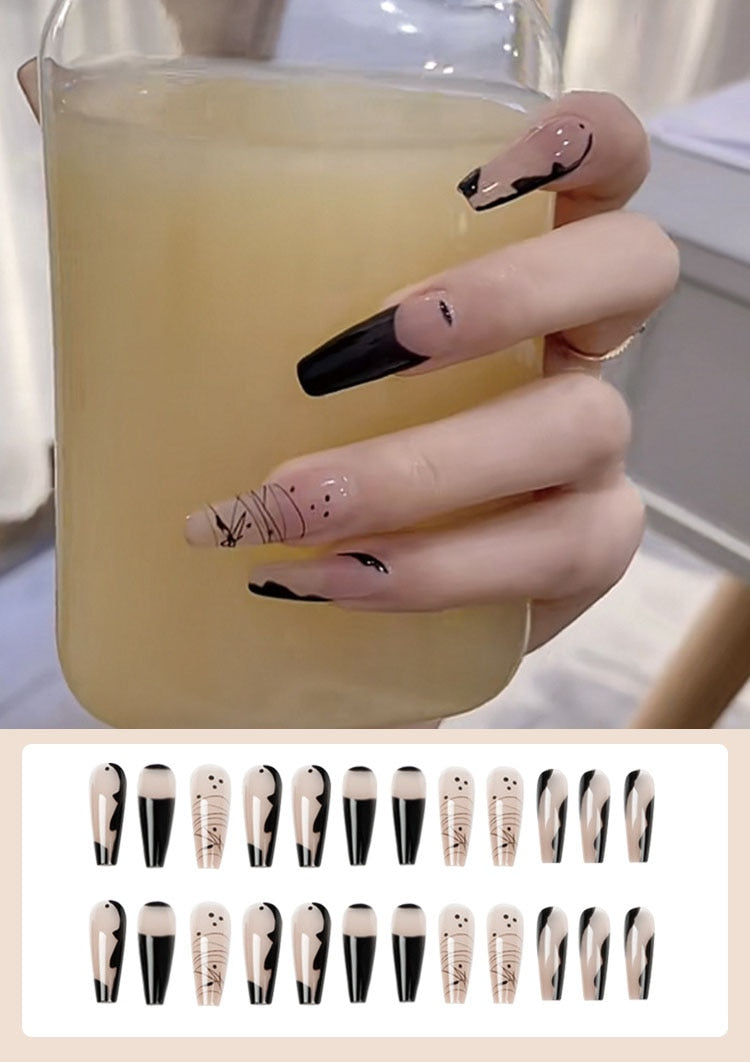 Jelly Press on Fake Nails - Orchid Unique