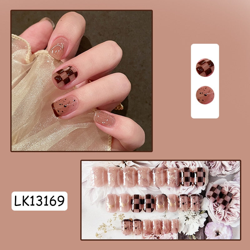 Cute Wearable Press On Nail Art - Orchid Unique