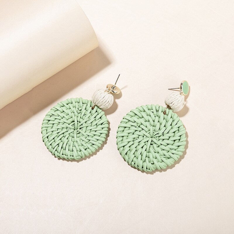 Fashion Handmade Tassel Pendant Earrings - Orchid Unique