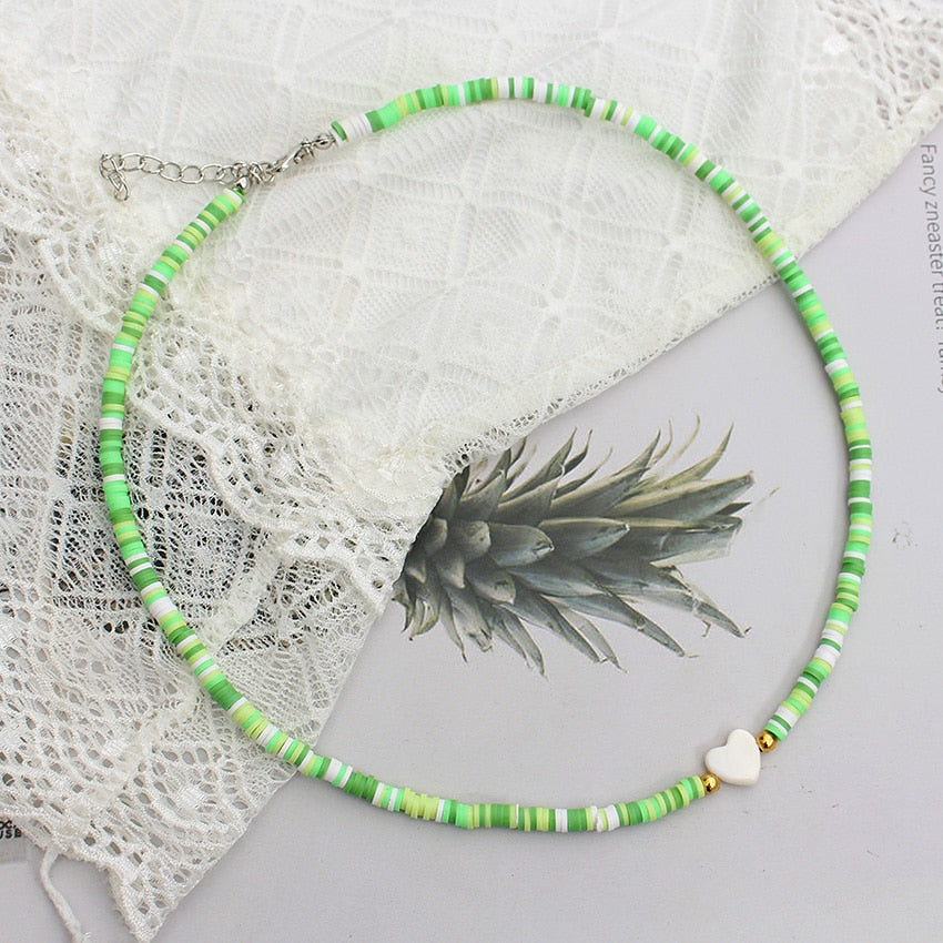 Natural Shell Beads Necklace - Orchid Unique