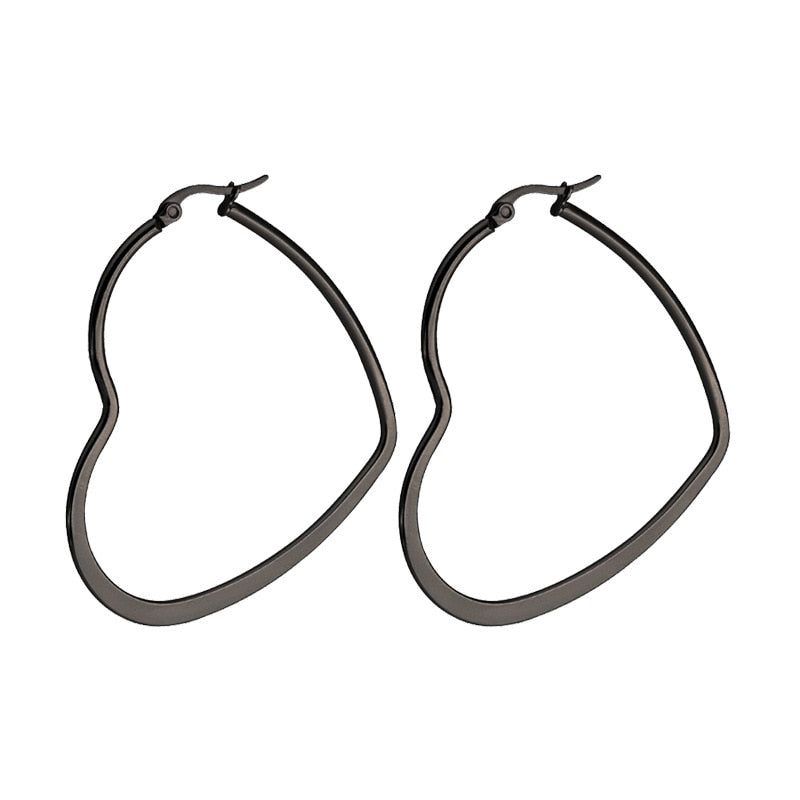 Simple Rectangular Hollow Drop Earrings - Orchid Unique