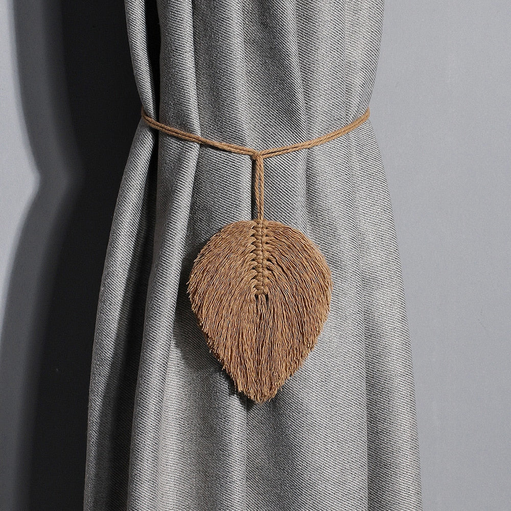 Macrame Room Curtain Tieback Rope - Orchid Unique