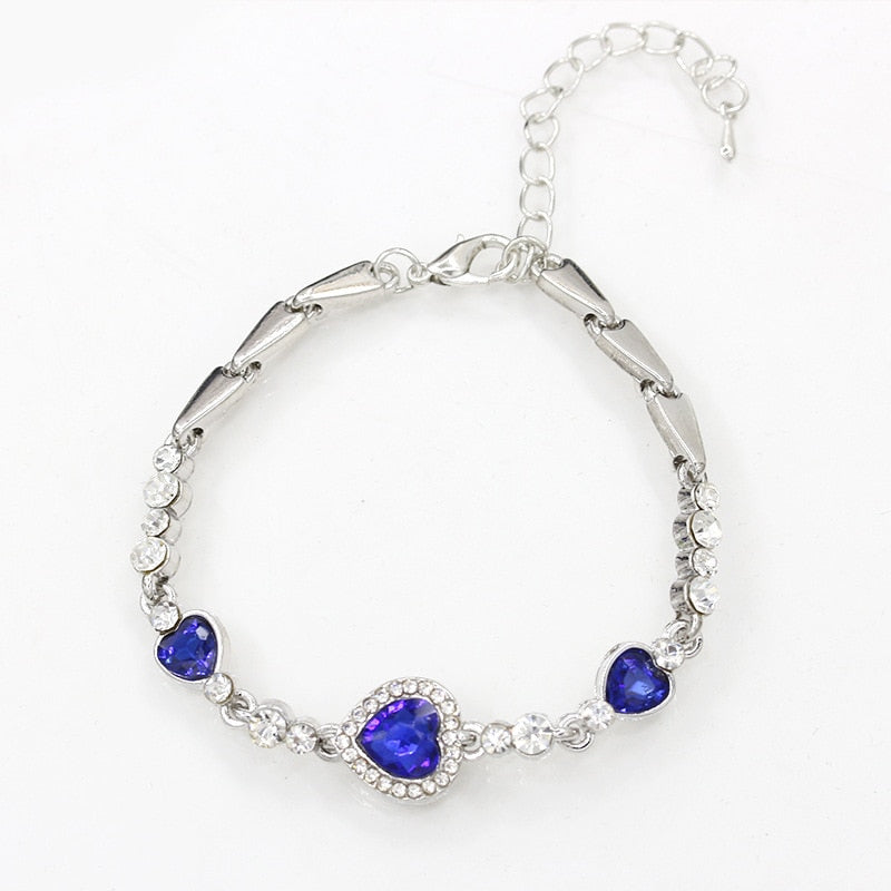 Heart of Ocean Pendant Bracelets - Orchid Unique