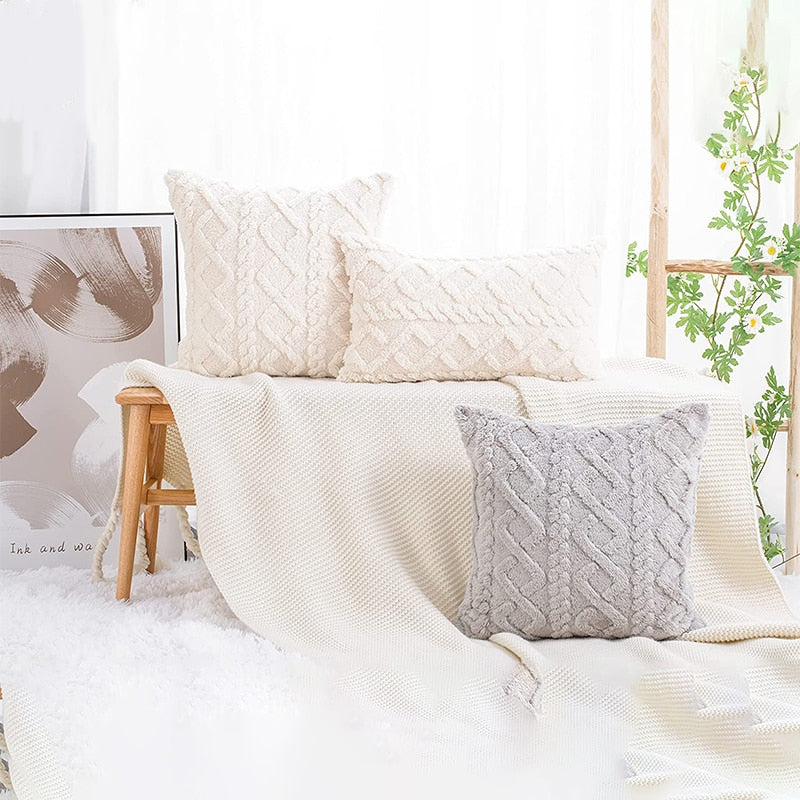 fluffy Decorative Pillows For Sofa - Orchid Unique