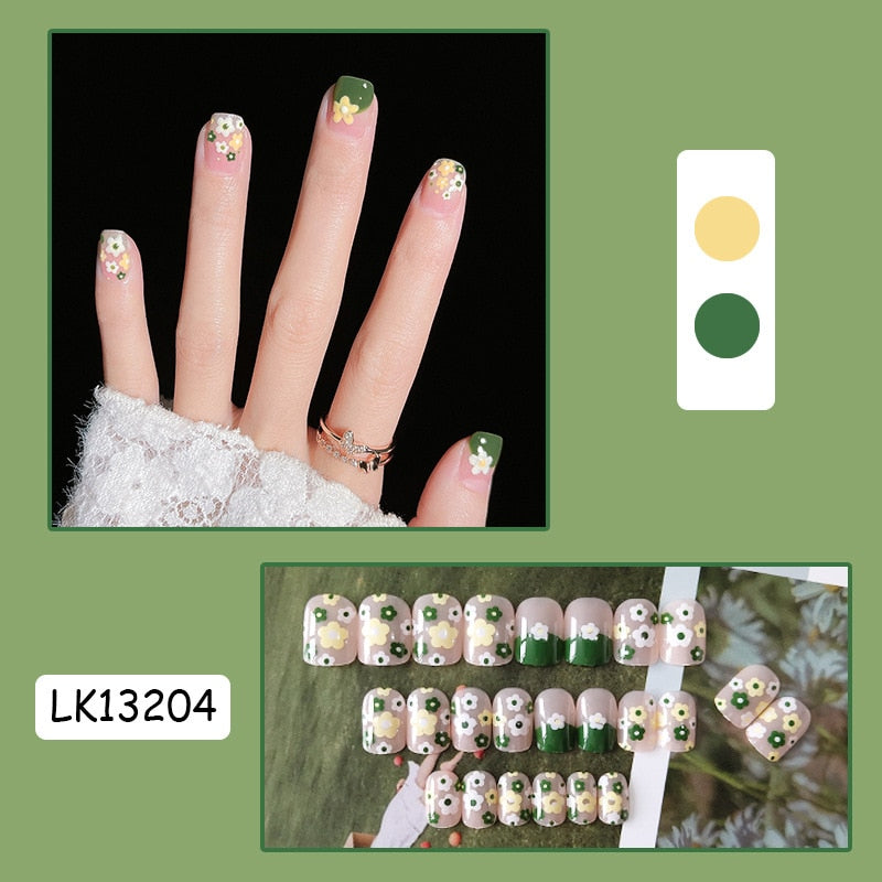 Cute Childlike Press on Nail Art - Orchid Unique