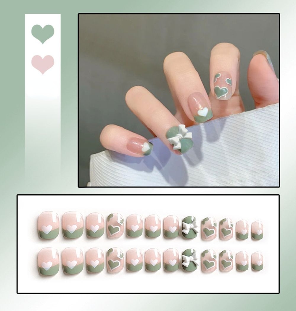 Sweet Short Round/Square Head False Nail Art - Orchid Unique