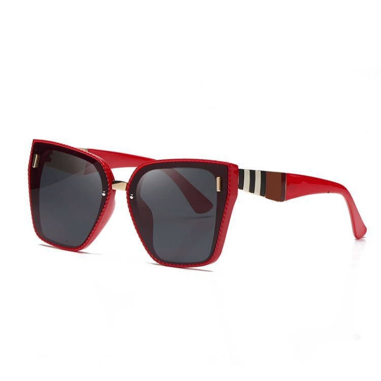 Fashion Square Gradient Mirror Sunglasses - Orchid Unique