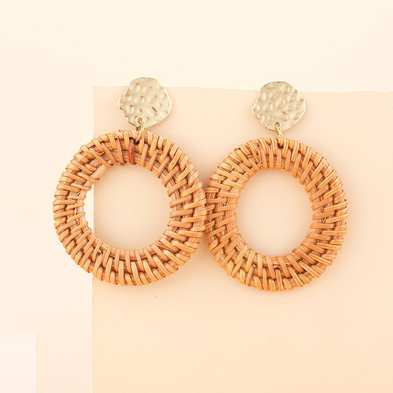 Fashion Handmade Tassel Pendant Earrings - Orchid Unique