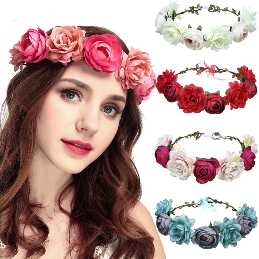 Spring Bohemian Pearl Crowns - Orchid Unique