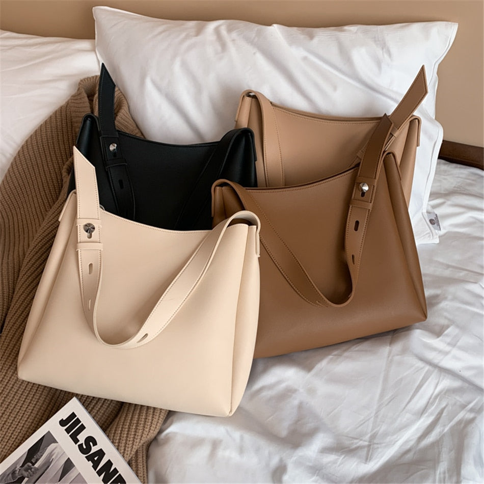 Leather Shoulder Bags - Orchid Unique