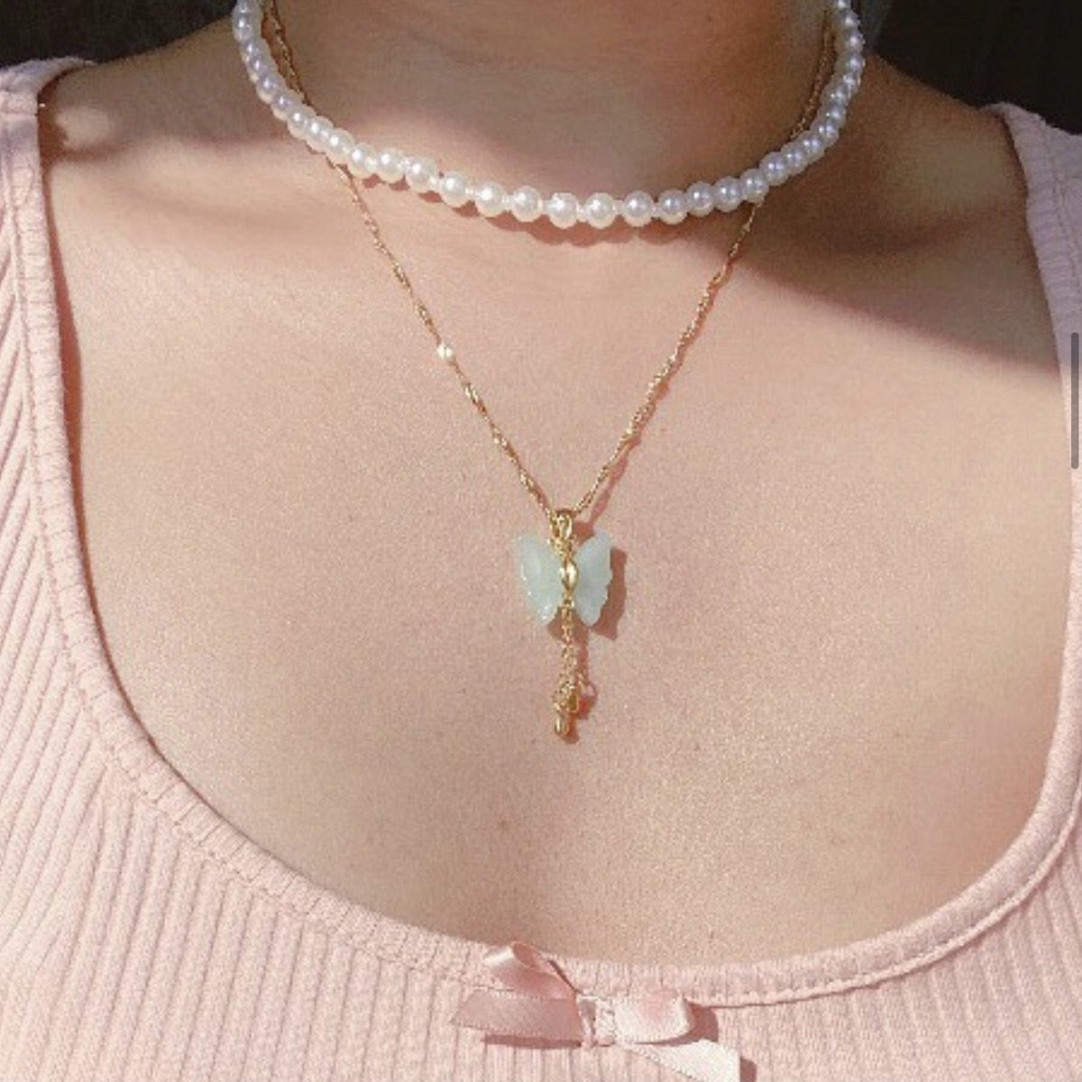 ZOVOLI Dainty Pearl Nicklace - Orchid Unique
