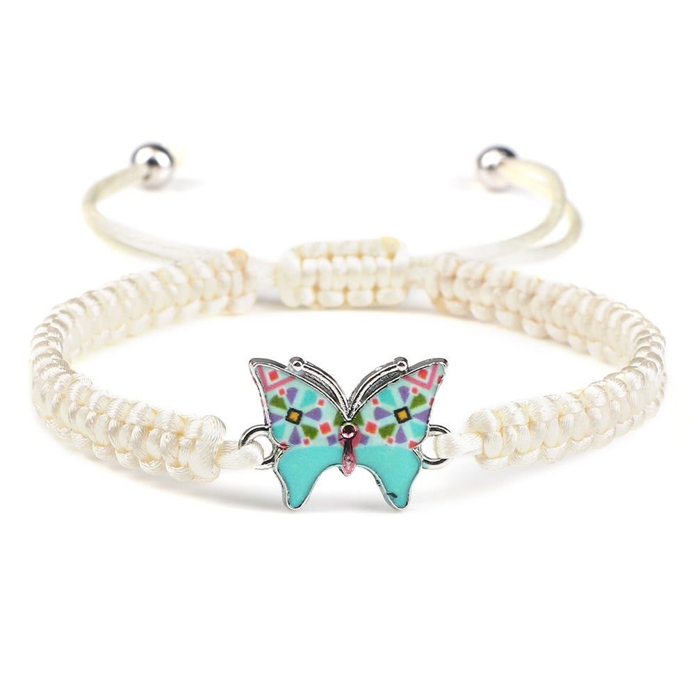Handmade Braided String Bracelet - Orchid Unique