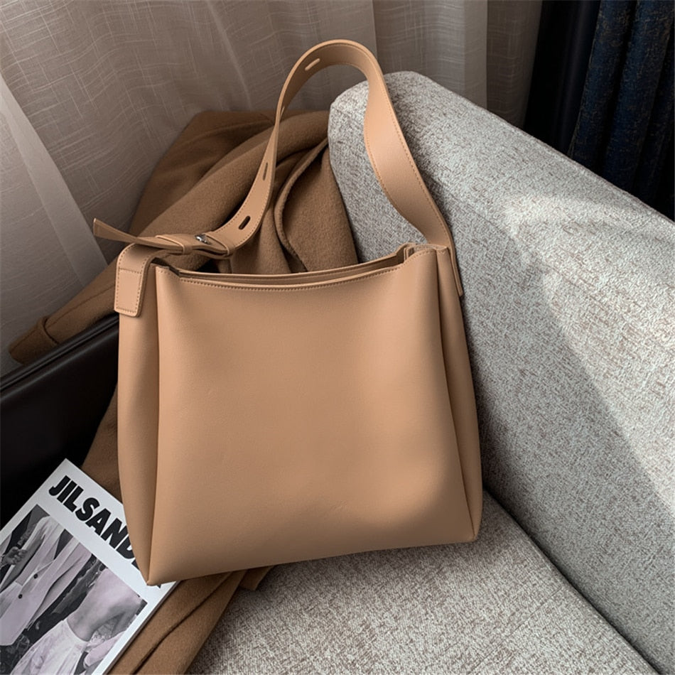 Leather Shoulder Bags - Orchid Unique