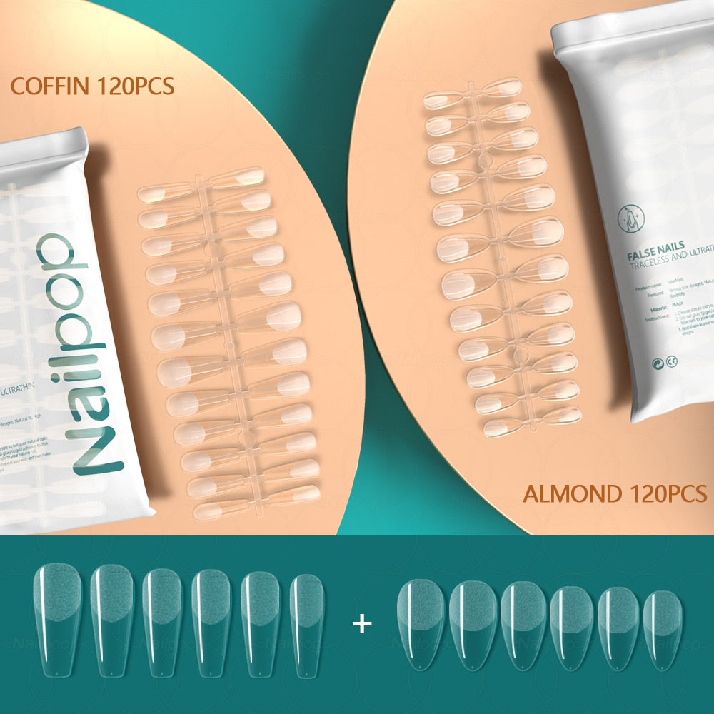 Press on False Nails - Orchid Unique