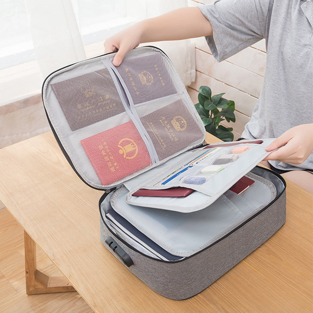 Multi-Layer Document Storage Bag - Orchid Unique