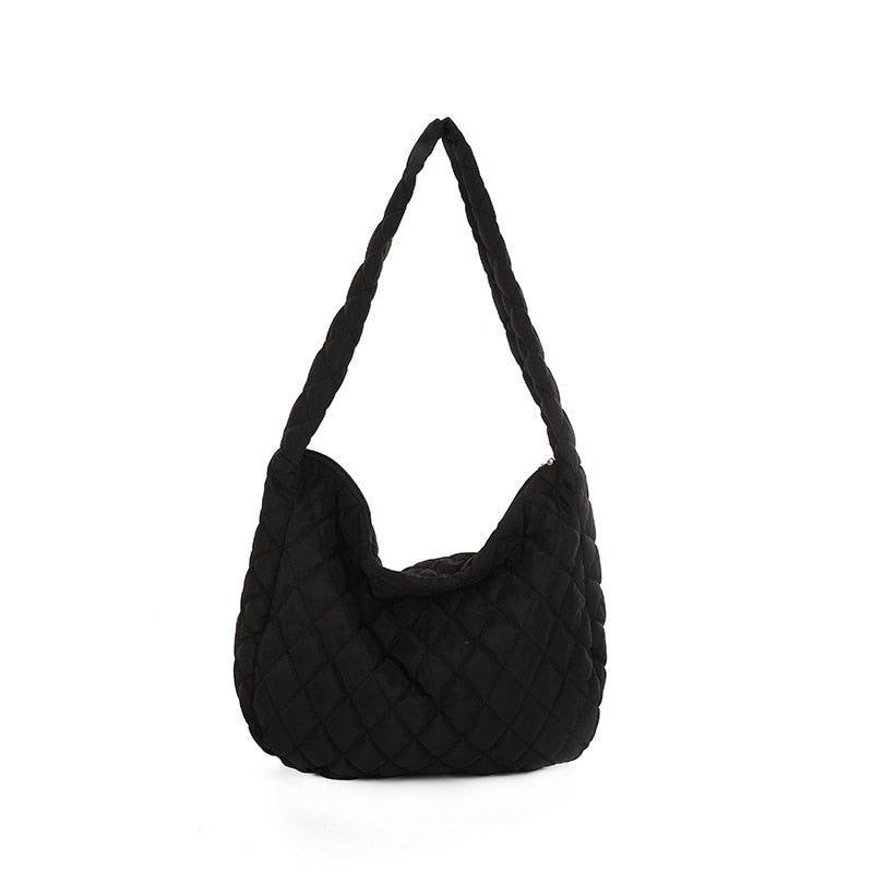 Lattice Pattern Shoulder Bag - Orchid Unique