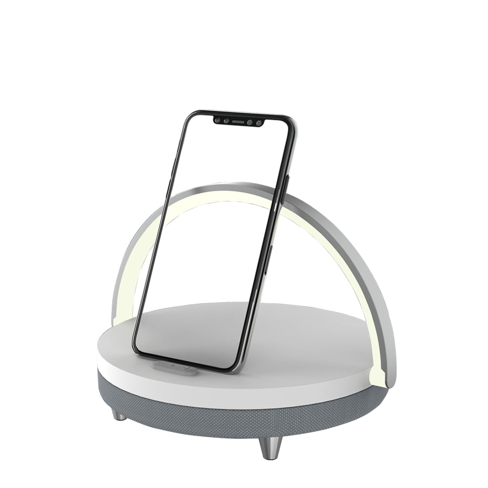 High Power Phone Stand Wireless/Wooden Charging Lamp - Orchid Unique