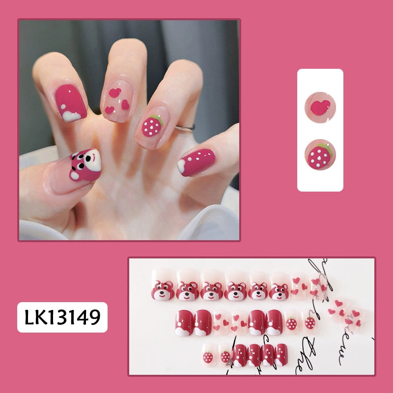 Cute Wearable Press On Nail Art - Orchid Unique