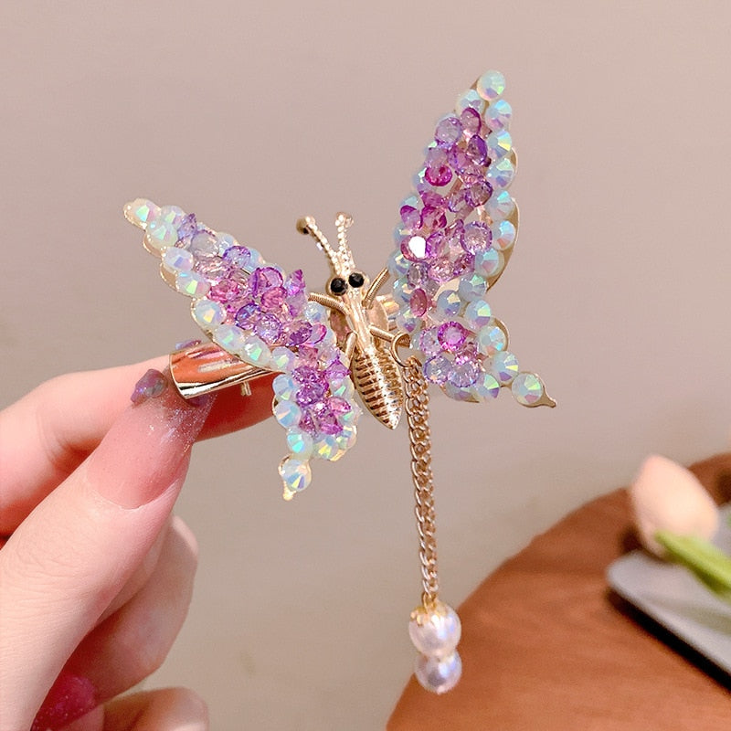 New Cute Moving Butterfly Hairpin - Orchid Unique