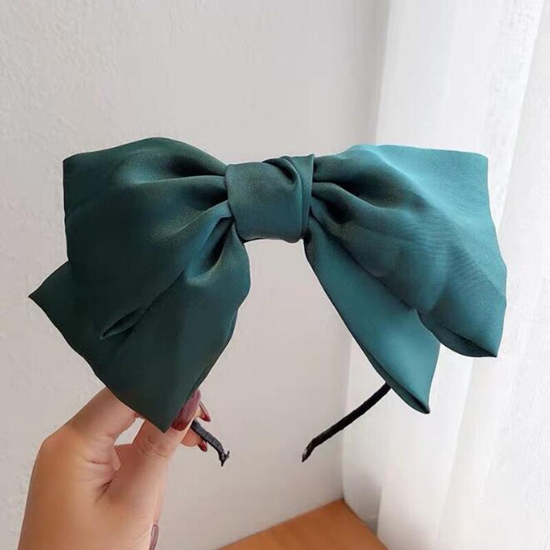 Big Bow Floral Shining Hair Band - Orchid Unique
