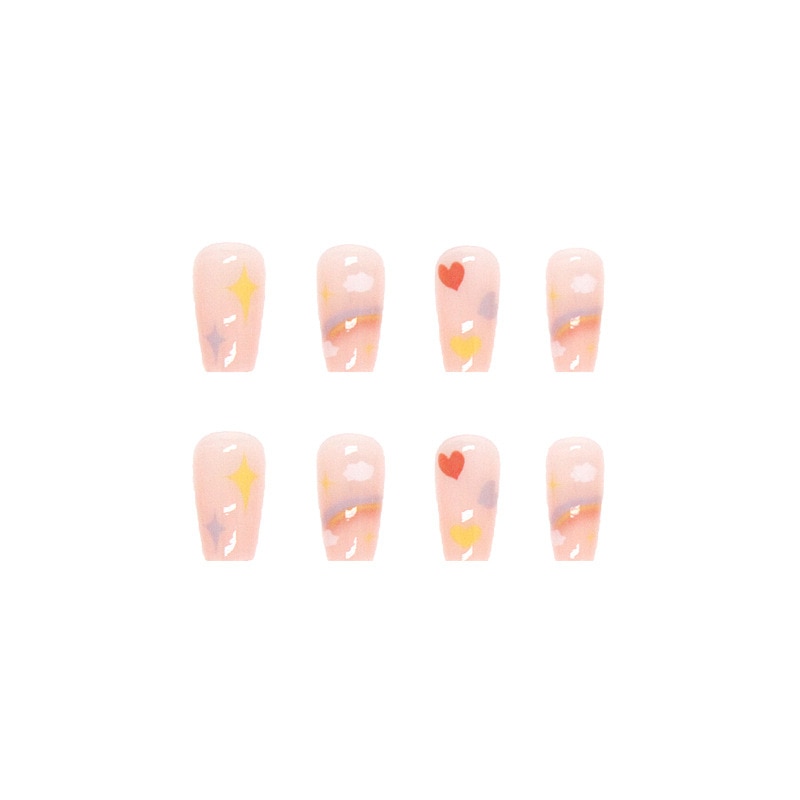 Cute Childlike Press on Nail Art - Orchid Unique