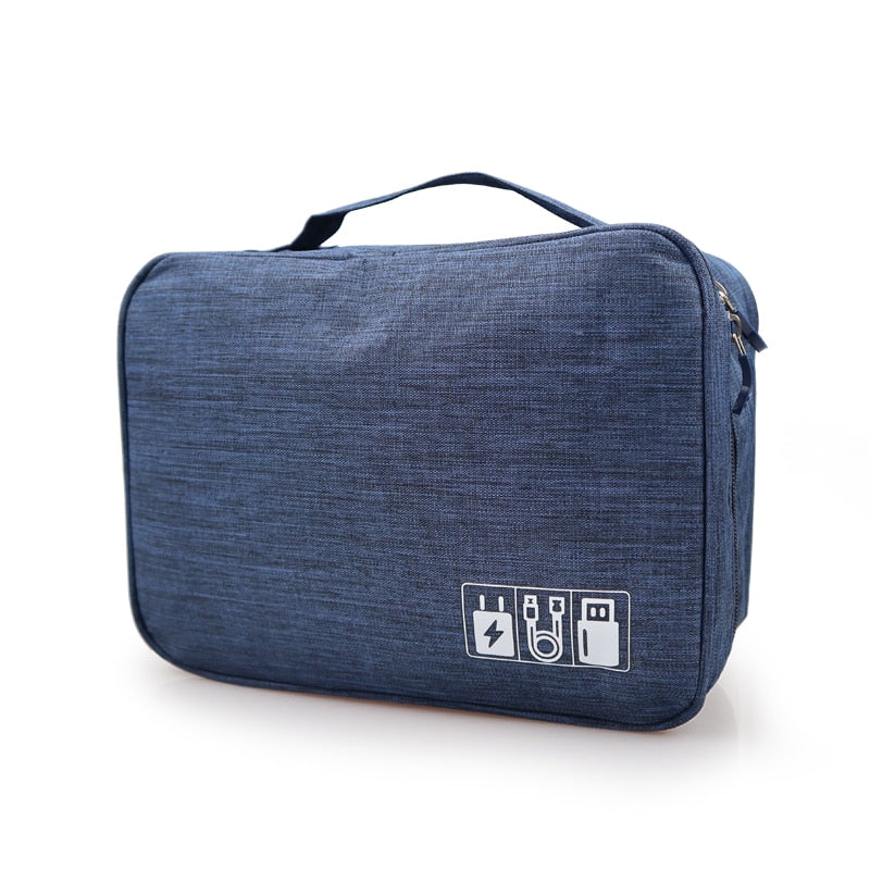 Travel Portable Digital USB Cable Bag - Orchid Unique