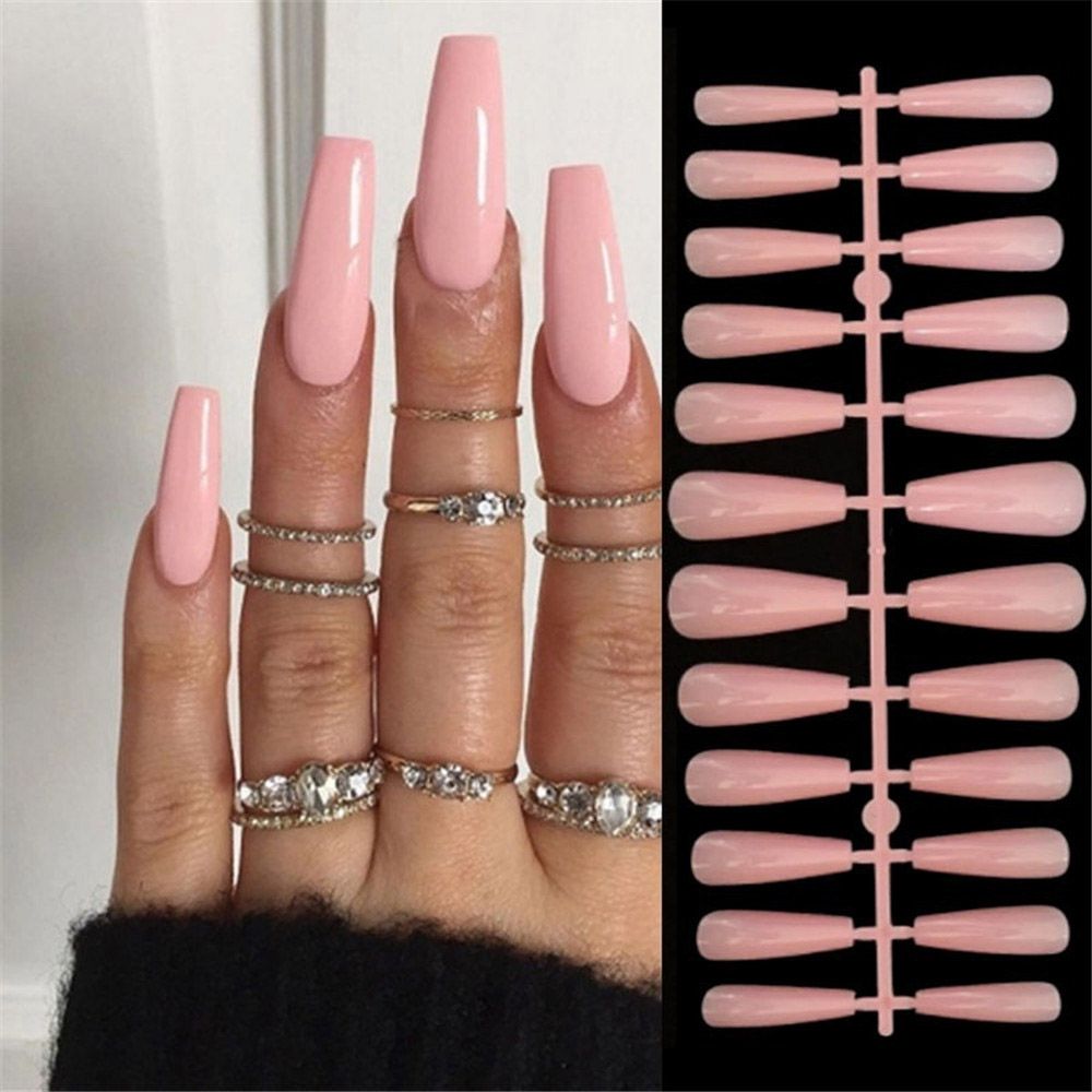 Short Round/Square Head False Nails - Orchid Unique