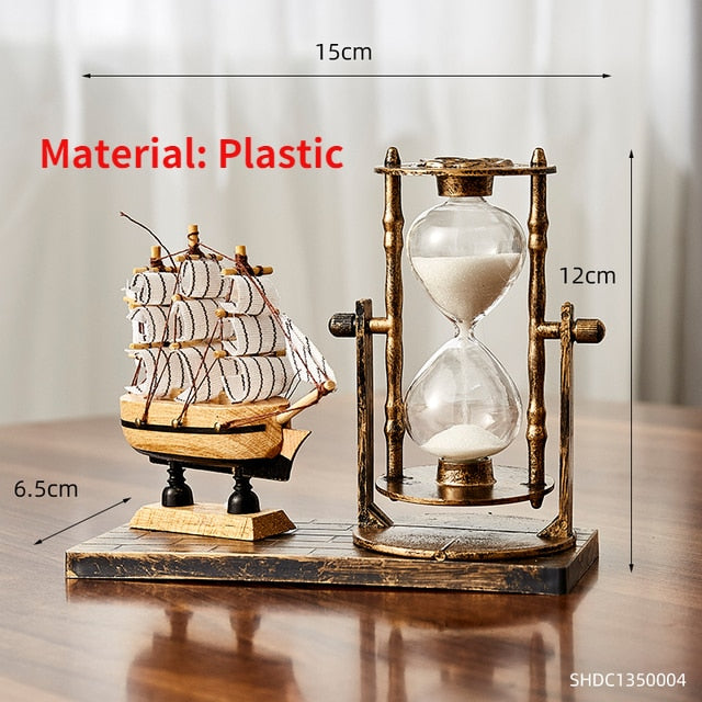 Nordic Creative Retro Metal Hourglass Timer - Orchid Unique