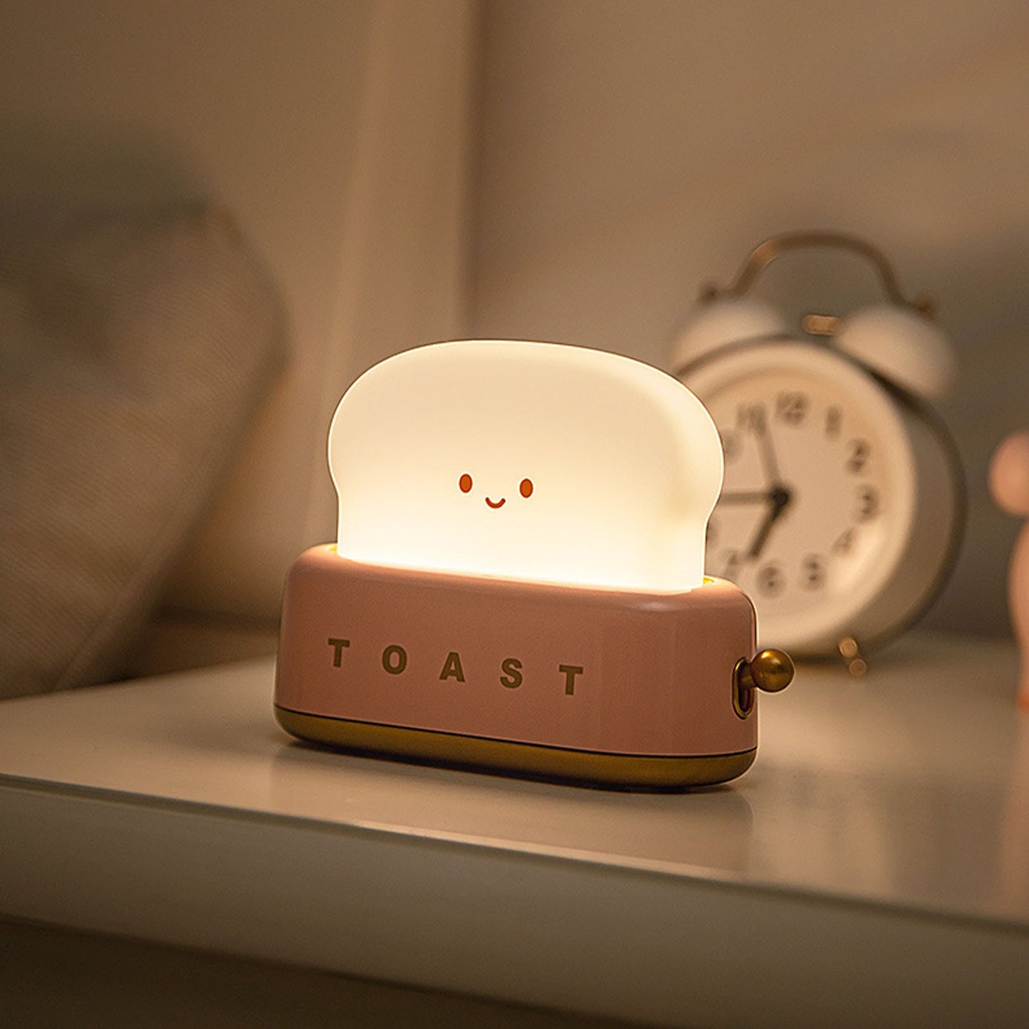 Cute Night Light Toast Lamp - Orchid Unique