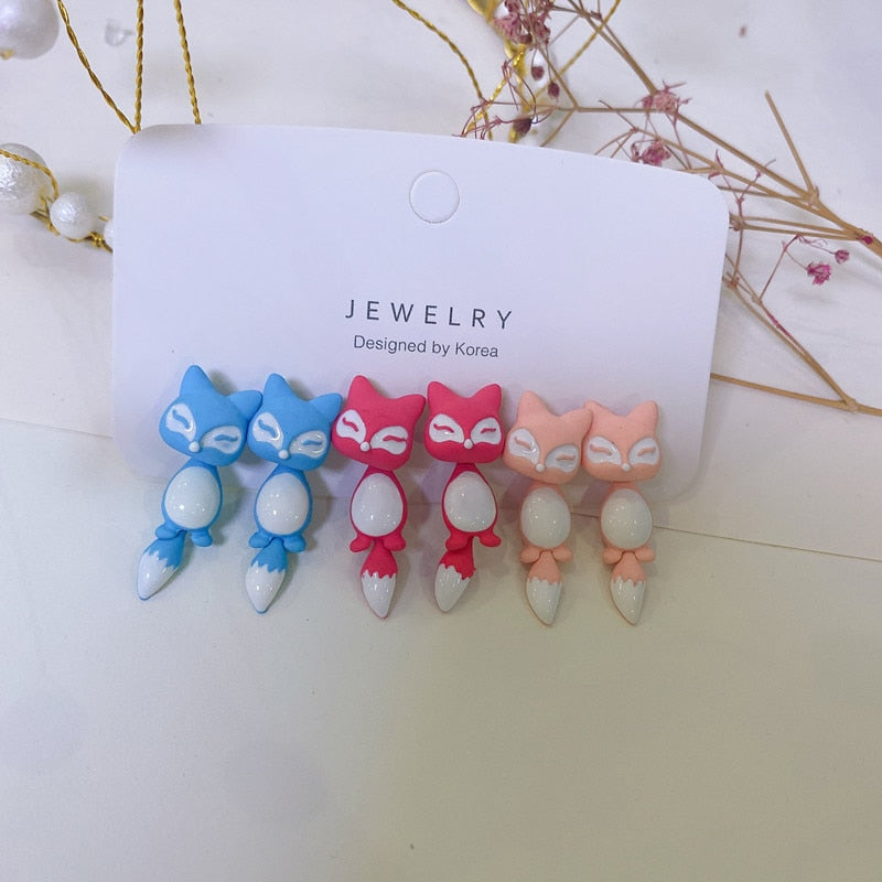 Cute Animal Creative Handmade Earrings - Orchid Unique