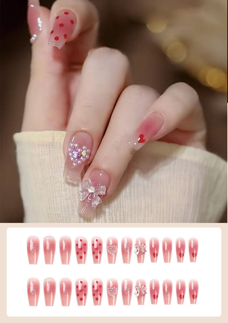 Jelly Press on Fake Nails - Orchid Unique