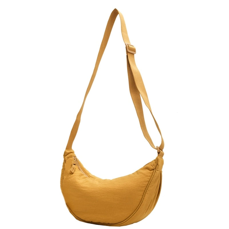 Women Half Moon Shape Crossbody Chest Bag - Orchid Unique