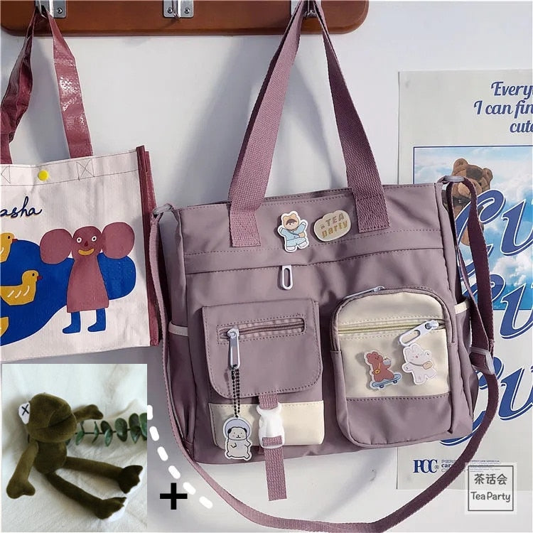 Waterproof Canvas Handbags - Orchid Unique