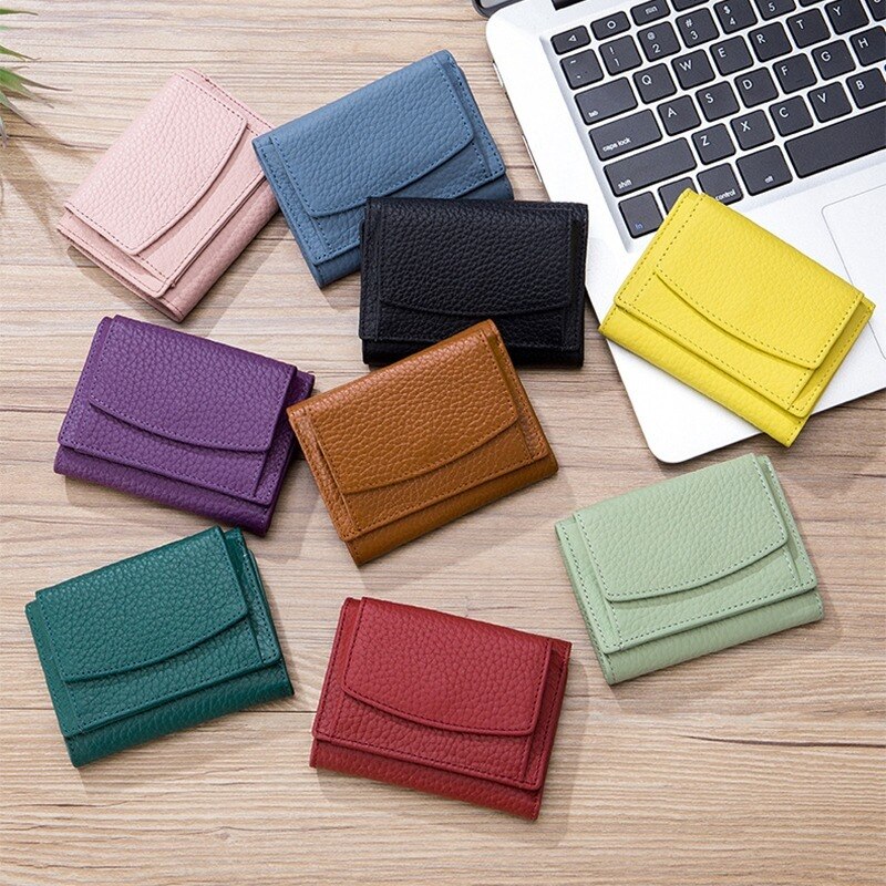 Women Genuine Leather Purses - Orchid Unique