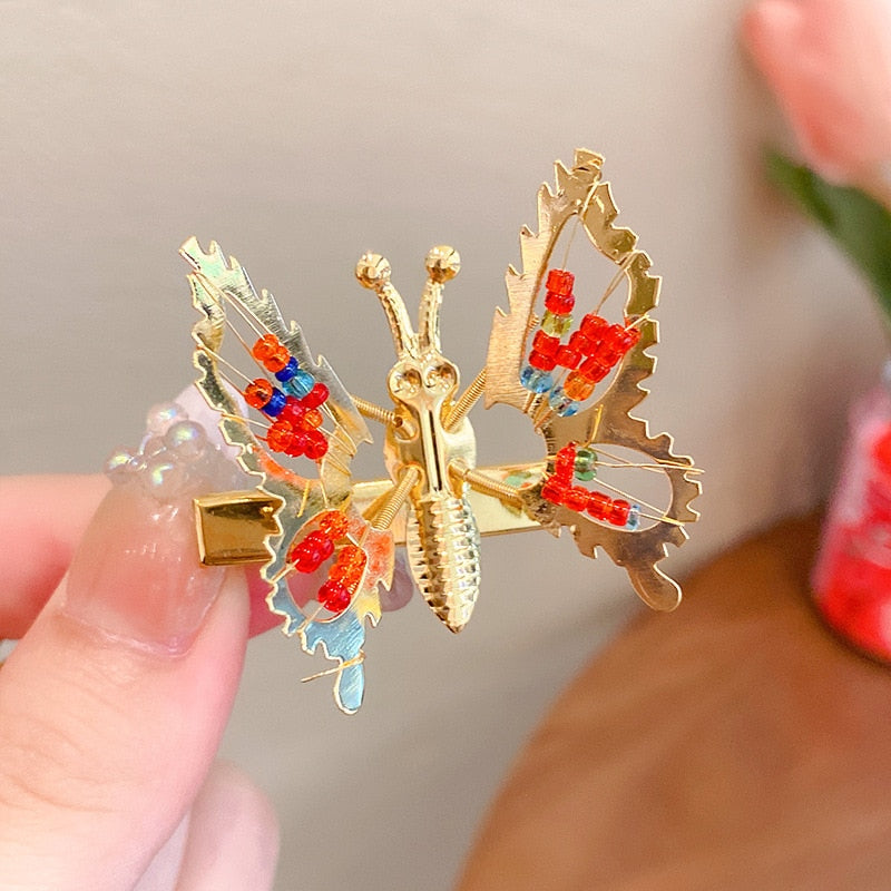New Cute Moving Butterfly Hairpin - Orchid Unique