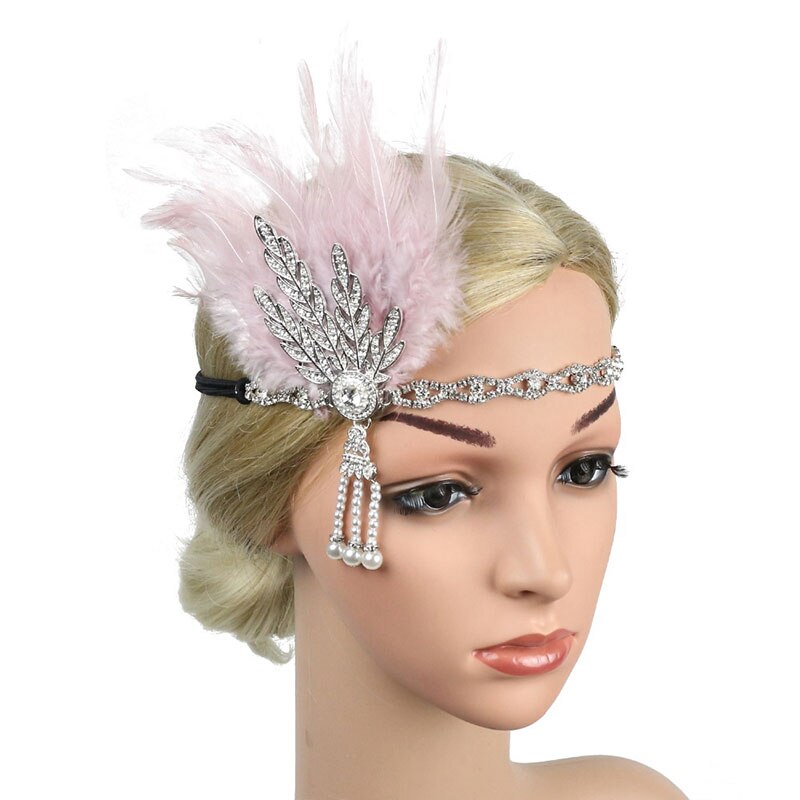 Feather Flapper Headband - Orchid Unique