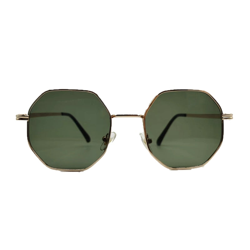 Vintage Octagon Metal Sunglasses - Orchid Unique