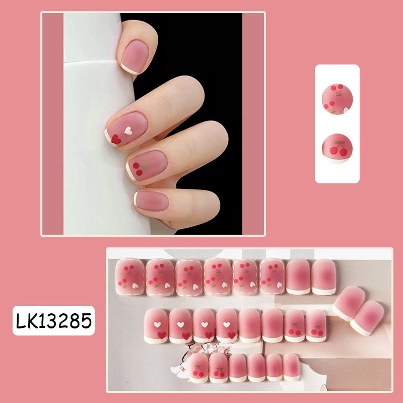 Cute Childlike Press on Nail Art - Orchid Unique