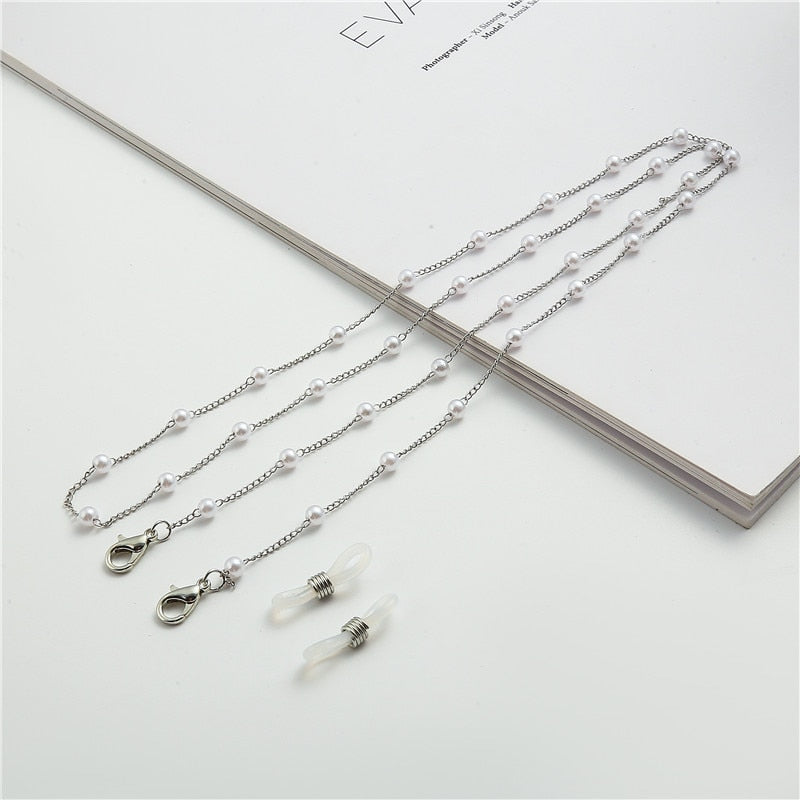 Pearl Beaded Trendy Eyeglasses Chains - Orchid Unique