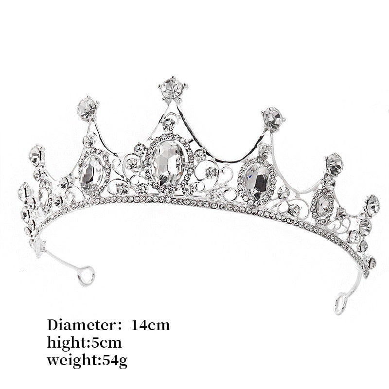 Crystal Bridal Tiara Crown - Orchid Unique