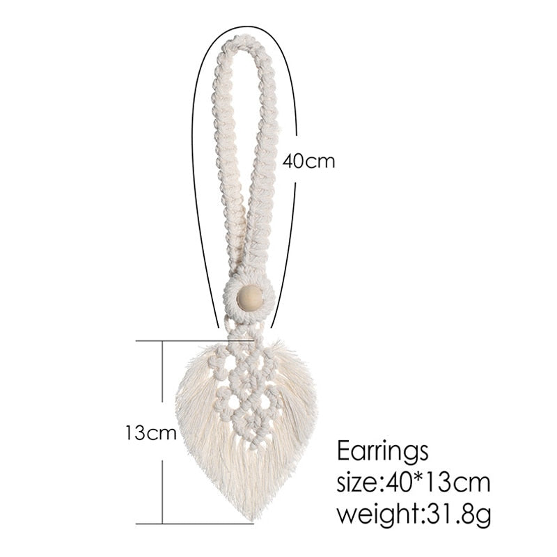 Macrame Room Curtain Tieback Rope - Orchid Unique