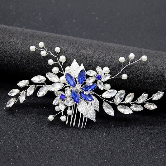 Pearl Crystal Wedding Hair Combs - Orchid Unique