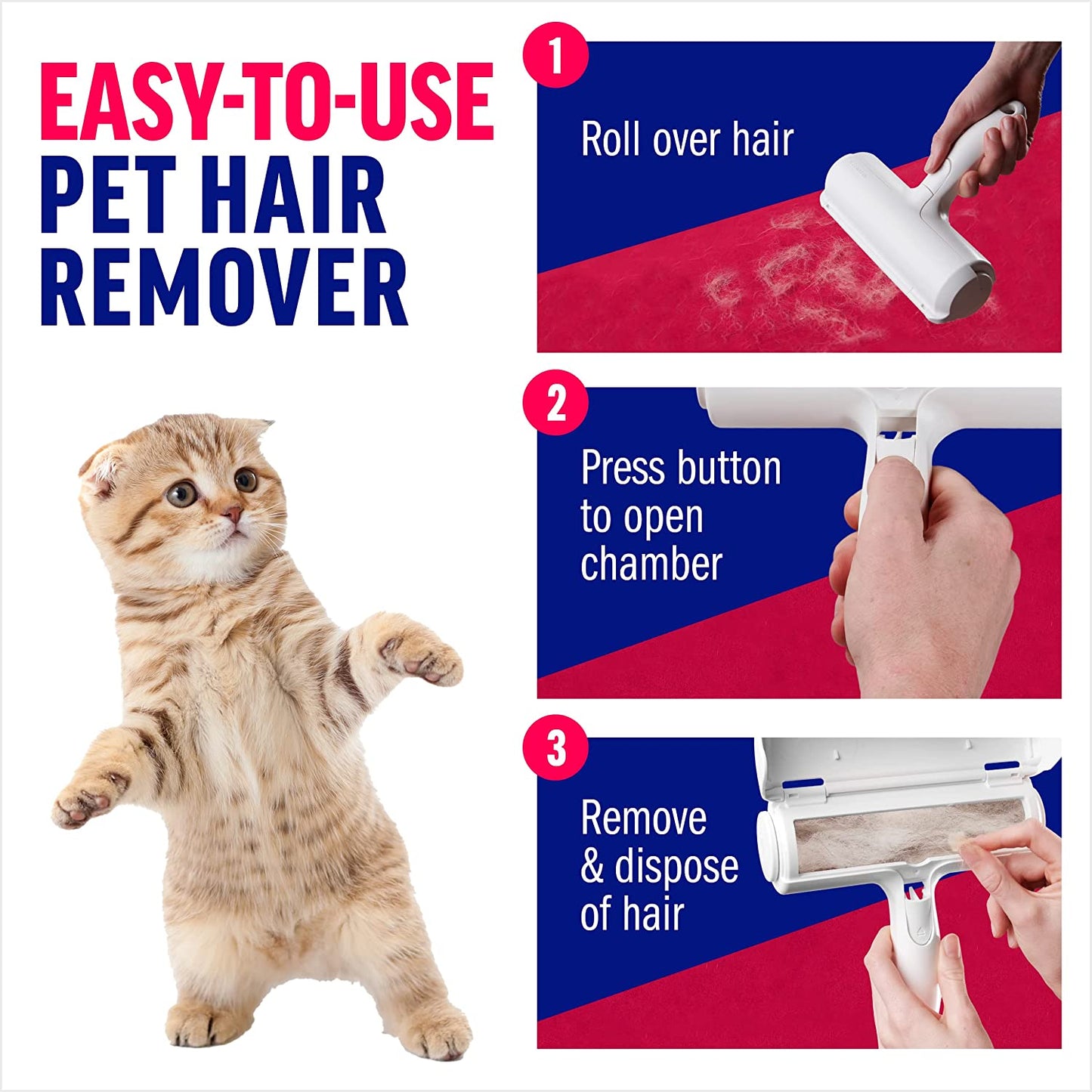 Pet Hair Remover Roller - Orchid Unique
