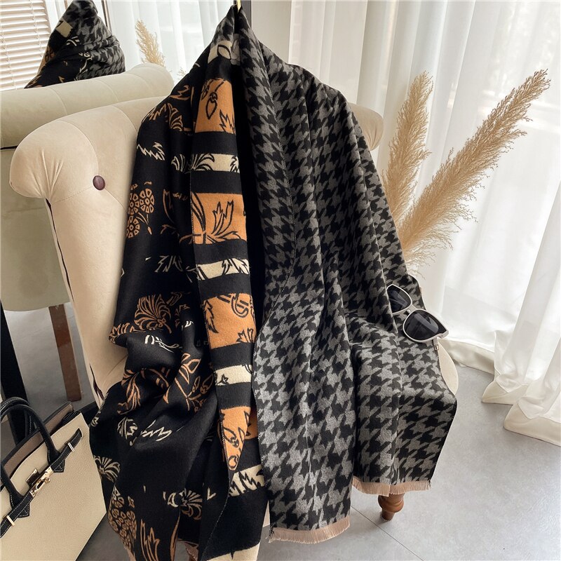 2023 Cashmere Winter Scarf for Women Luxury - Orchid Unique