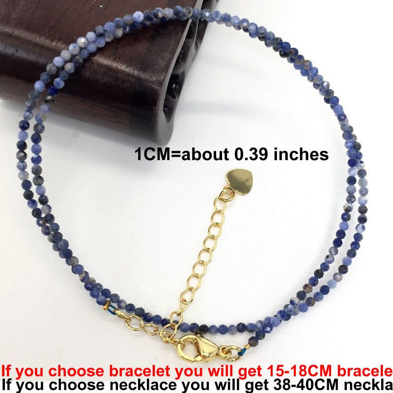 Faceted Gemstones beads Bracelet - Orchid Unique