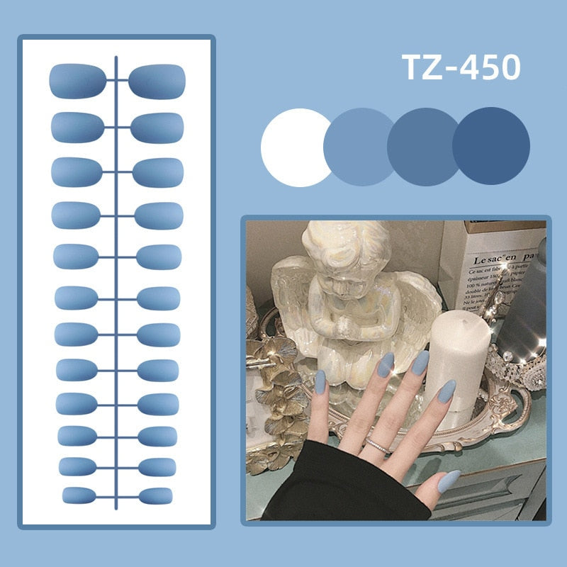 Matte False Nails Glue Square Head - Orchid Unique