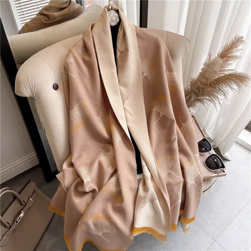 2023 Cashmere Winter Scarf for Women Luxury - Orchid Unique