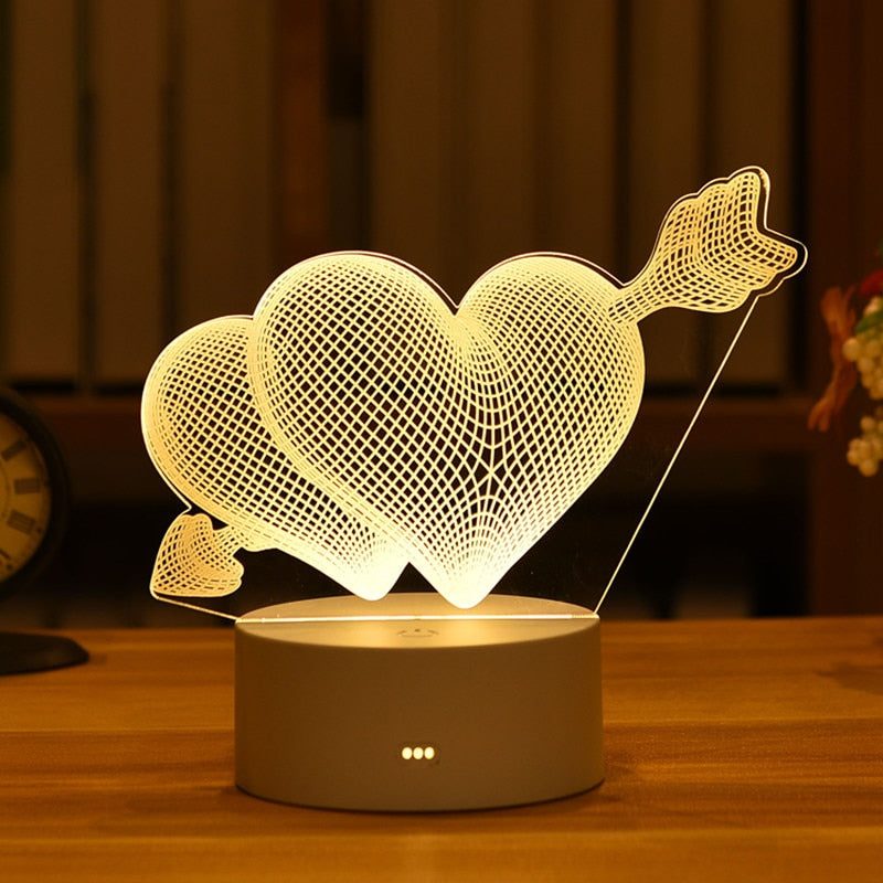 USB Led Night Light Message Board - Orchid Unique