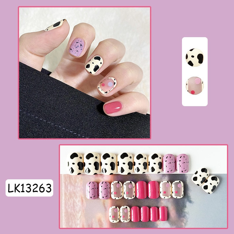 Cute Wearable Press On Nail Art - Orchid Unique