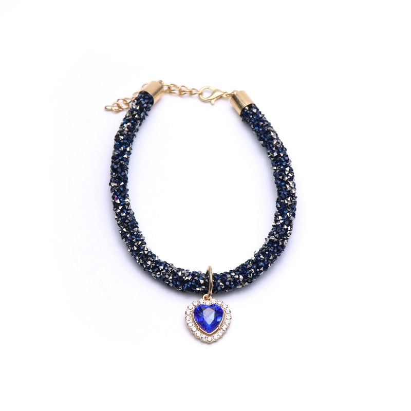Luxury Crystal Cat Collar - Orchid Unique